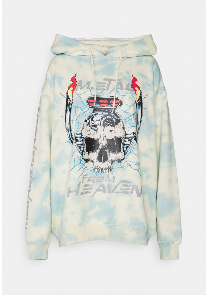 NEW girl ORDER METAL FROM HEAVEN TIE DYE HOODIE - Bluza
