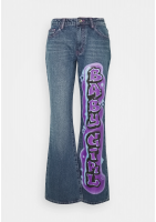 Jaded London LOW RISE BABY GIRL GRAFFITI PRINT - Jeansy Bootcut