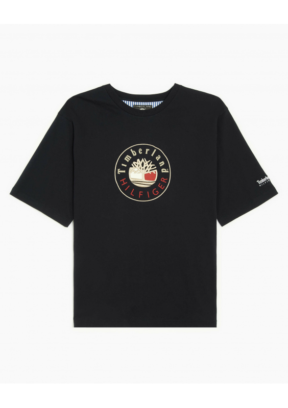Męski T-shirt z logo Tommy Hilfiger x Timberland