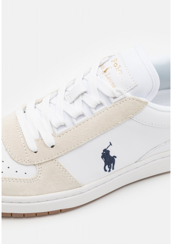 Polo Ralph Lauren COURT LEATHER & SUEDE SNEAKER - Sneakersy niskie