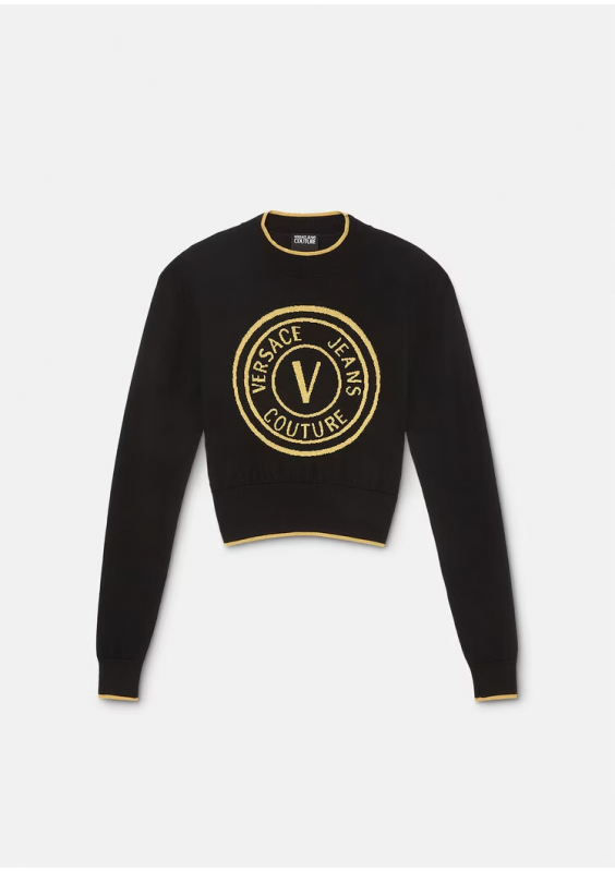 VERSACE JEANS COUTURE WEŁNIANY SWETER
