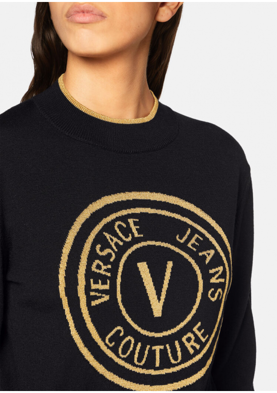 VERSACE JEANS COUTURE WEŁNIANY SWETER