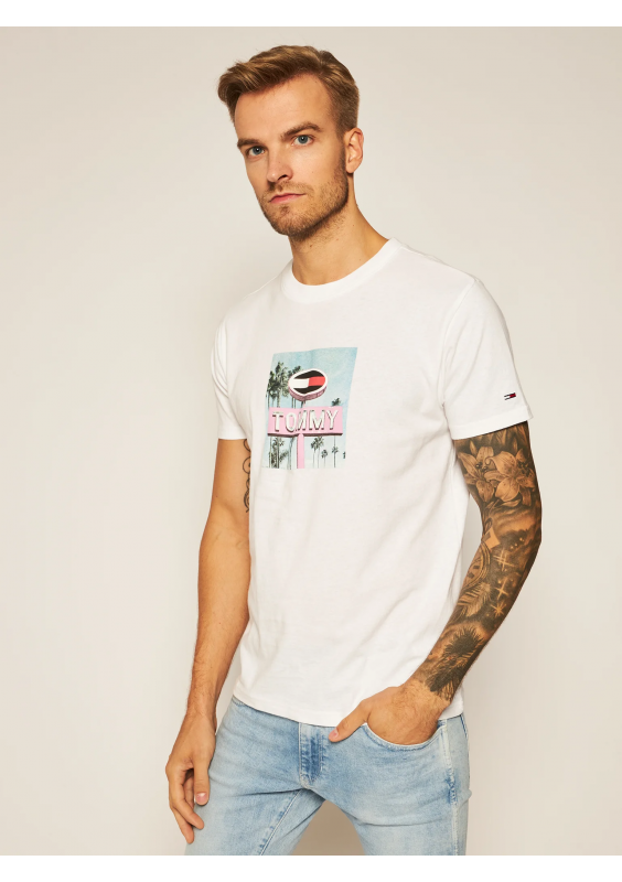 TOMMY JEANS T-Shirt Photo Print Tee Regular Fit