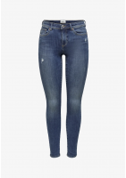 ONLY ONLWAUW LIFE MID - Jeansy Skinny Fit
