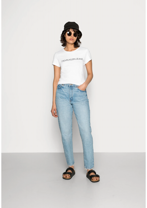 Calvin Klein Jeans INSTITUTIONAL LOGO TEE - T-shirt z nadrukiem