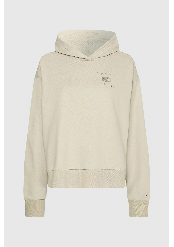 TOMMY HILFIGER Beżowa bluza damska RELAXED NATURAL DYE