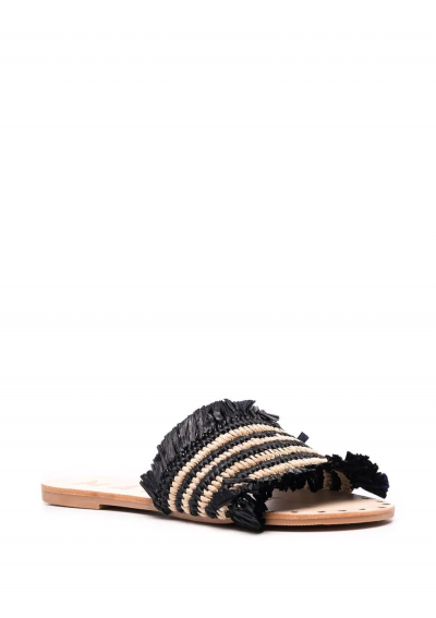 Manebi raffia-strap sandals