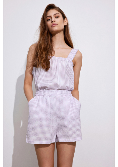 ENVII Spodenki Enmustard 6824 Violette Check – damskie