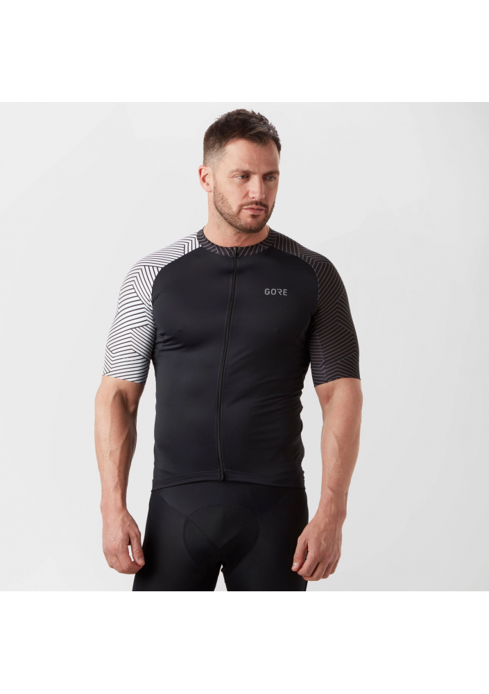 GOREWEAR C5 Koszulka rowerowa z zamkiem błyskawicznym Czarna