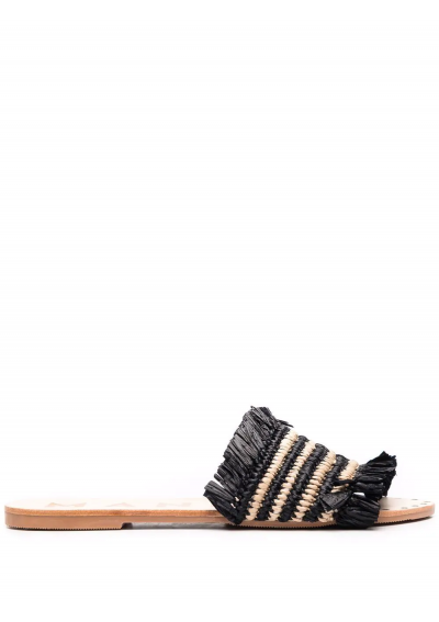 Manebi raffia-strap sandals