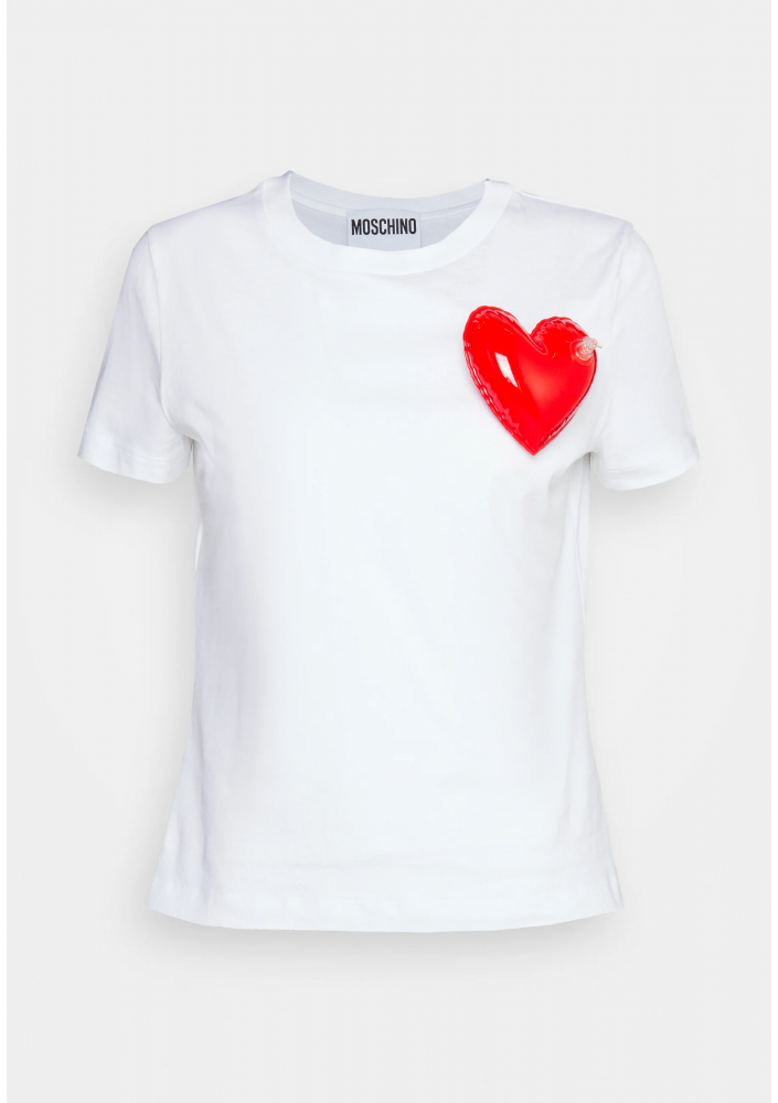 MOSCHINO T-shirt z nadrukiem