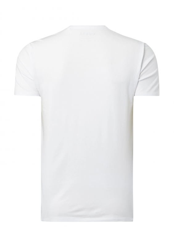 Guess T-shirt z wyhaftowanym logo - biały