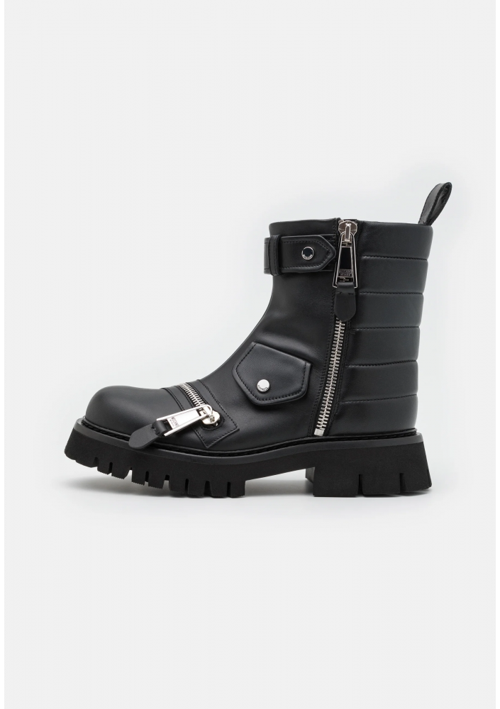 MOSCHINO Botki kowbojki i motocyklowe