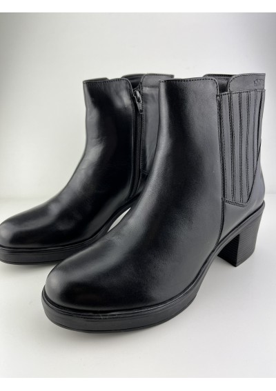 Emma czarne Botki ocieplane