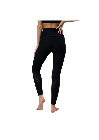 ONZIE: CZARNE LEGGINSY SELENITOWE Z WYSOKIM STANEM