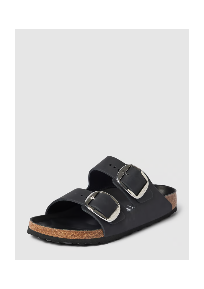 Birkenstock Sandały skórzane ze sprzączkami model ‘ARIZONA’ - czarny