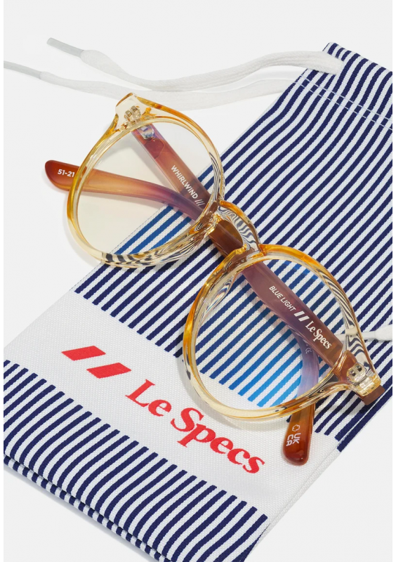 Le Specs WHIRLWIND BLUE LIGHT SAND VINTAGE TORT GLASSES