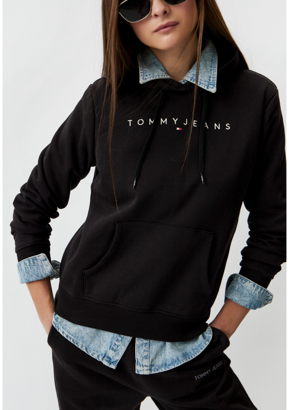 Tommy Jeans Bluza Linear DW0DW17324 Czarna