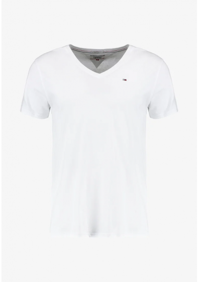 Tommy Jeans T-Shirt DM0DM04410 biały Regular Fit