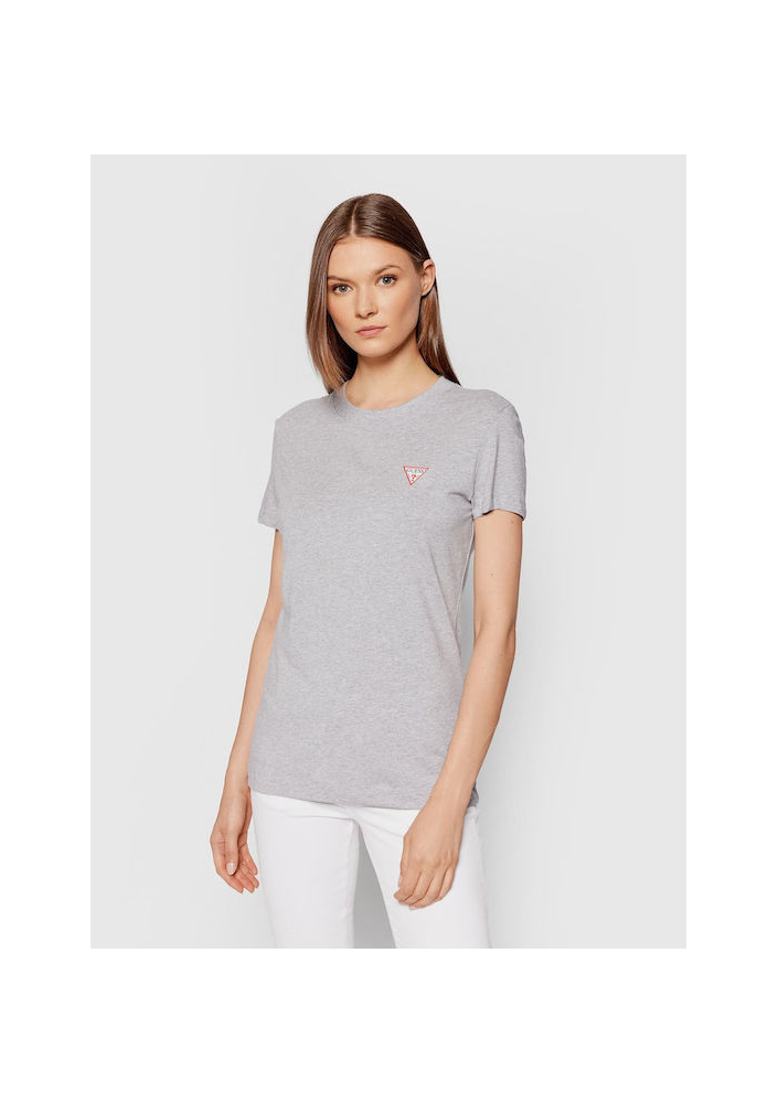 Guess T-shirt damski w kolorze szarym