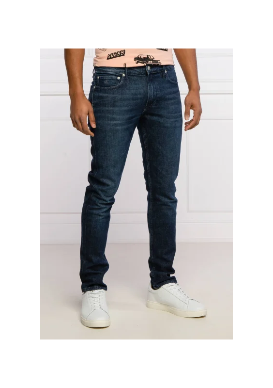 CALVIN KLEIN JEANS JEANSY 1BJ SLIM FIT | LOW WAIST