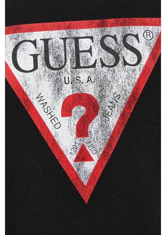 Guess t-shirt bawełniany czarny