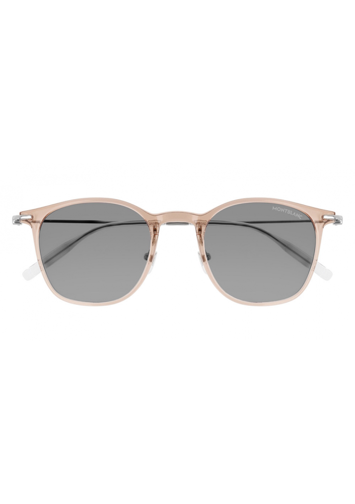 Montblanc MB0098S 003 49 - Brown/Silver Okulary przeciwsłoneczne