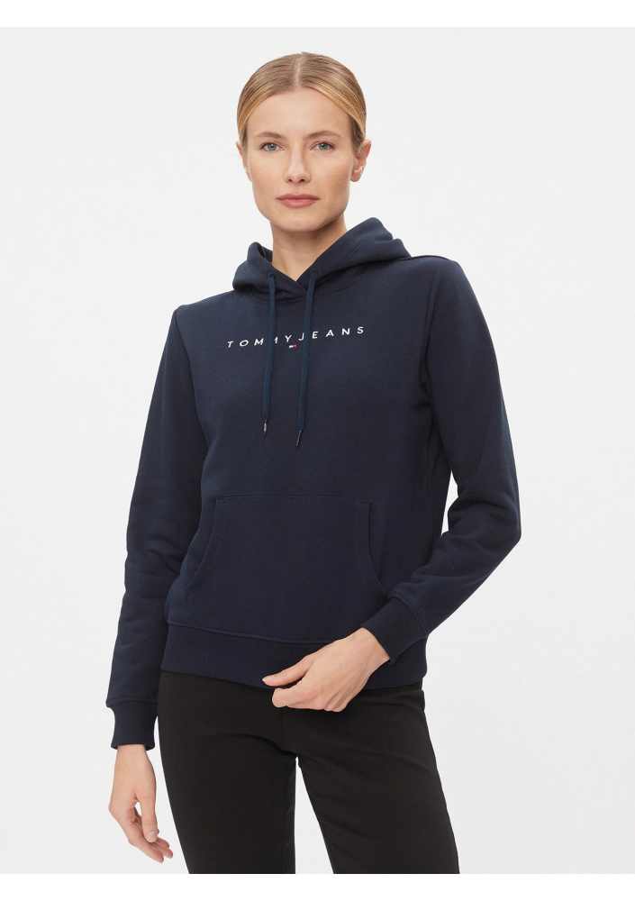 Tommy Jeans Bluza Linear DW0DW17324 Granatowy Regular Fit