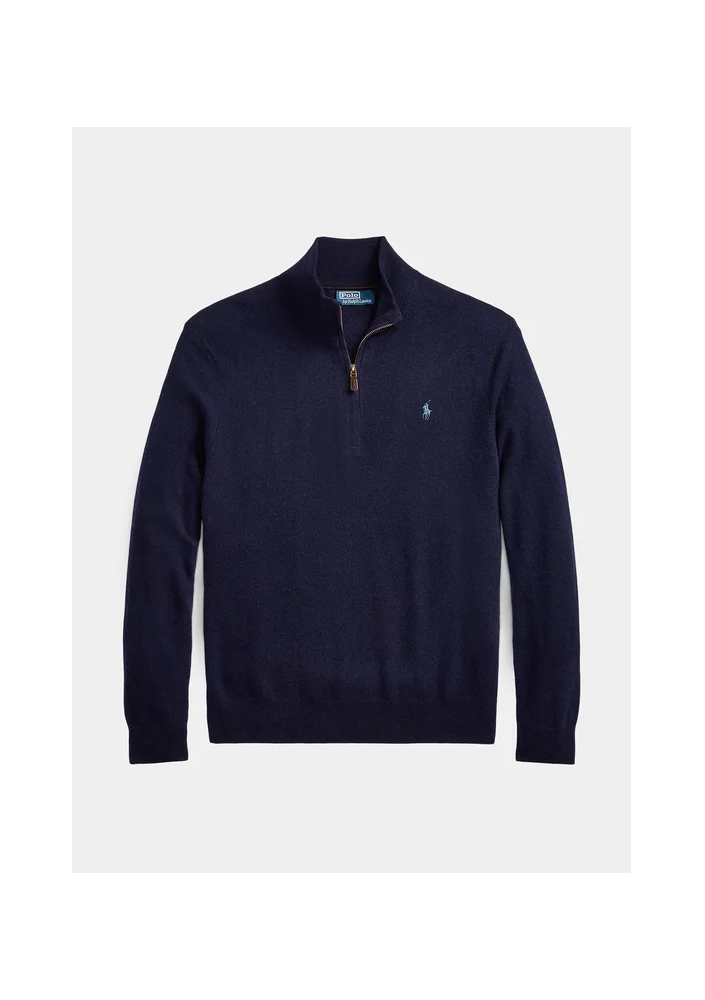 Polo Ralph Lauren Sweter 710876756001 Granatowy Regular Fit