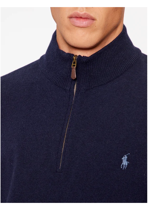 Polo Ralph Lauren Sweter 710876756001 Granatowy Regular Fit