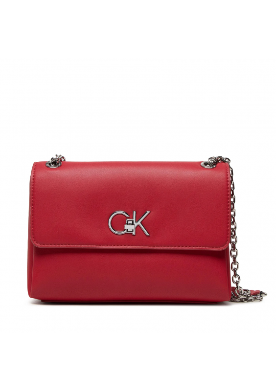 Calvin Klein Torebka Re-Lock Ew Conv Crossbody K60K609624 Czerwony