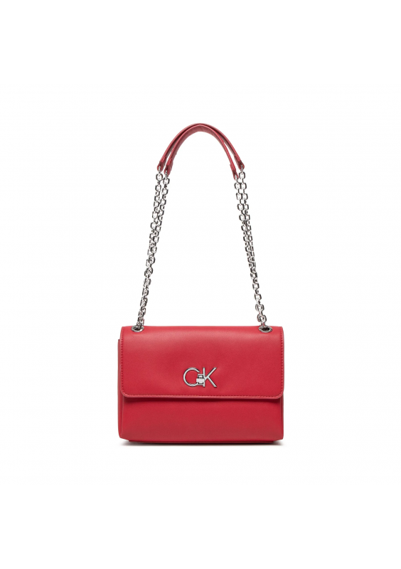 Calvin Klein Torebka Re-Lock Ew Conv Crossbody K60K609624 Czerwony