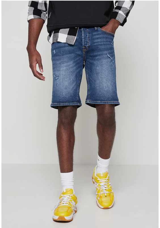 Jack & Jones Szorty jeansowe - niebieskie