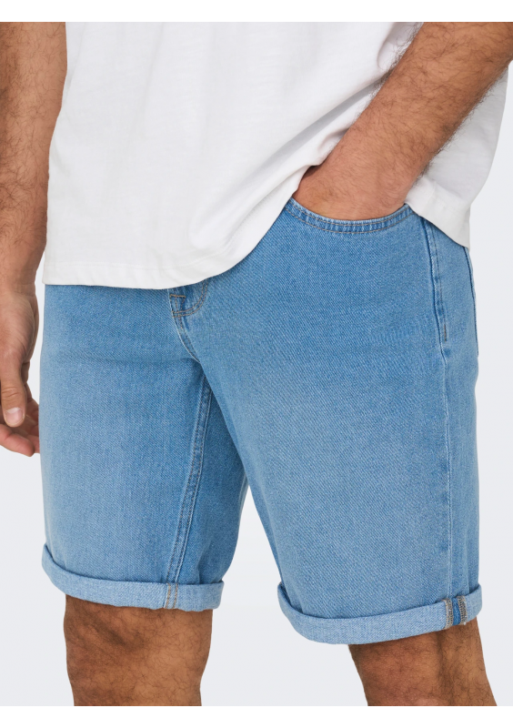 ONLY & SONS REGULAR FIT DENIM SHORT