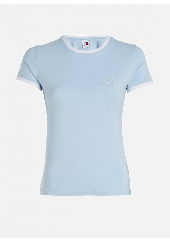 Tommy Jeans T-Shirt Błękitny