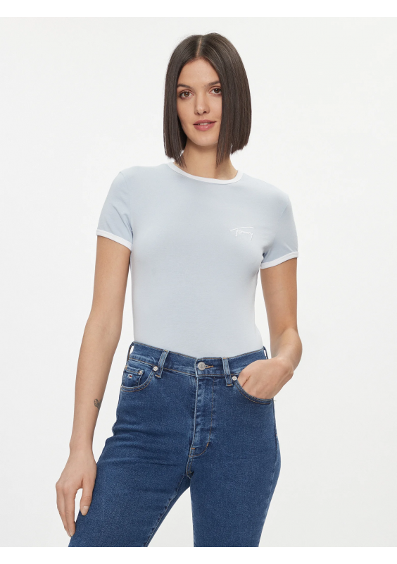 Tommy Jeans T-Shirt Błękitny