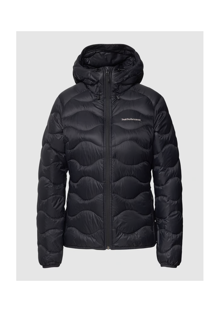 PEAK PERFORMANCE Kurtka puchowa pikowana model ‘Helium Down Hood Jacket’ - czarny