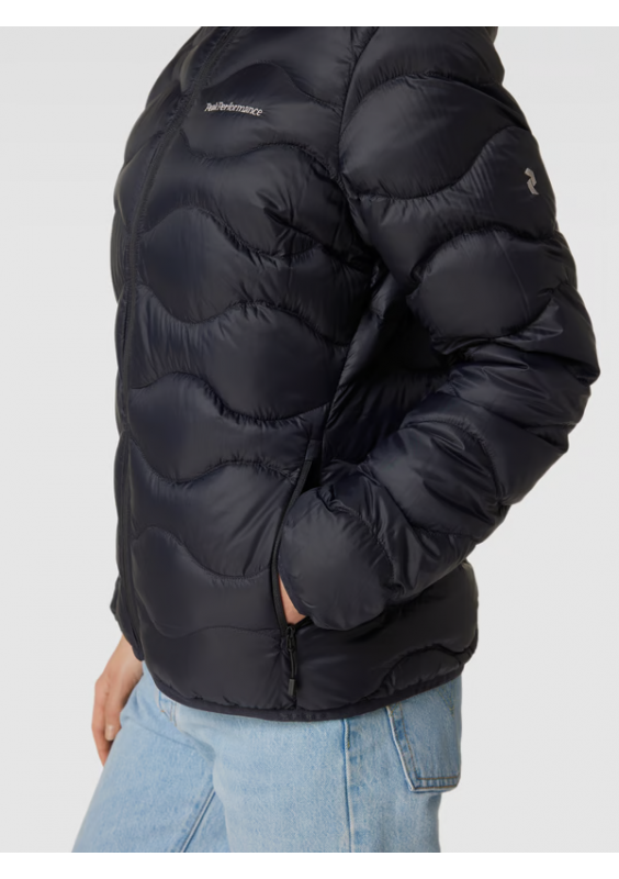 PEAK PERFORMANCE Kurtka puchowa pikowana model ‘Helium Down Hood Jacket’ - czarny