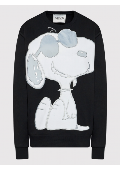 ICEBERG Bluza 21II1P0E05163009000 Czarny Regular Fit