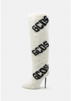 GCDS FUR LOGO BOOTS - Botki na obcasie