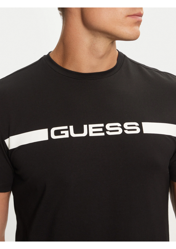 Guess T-Shirt Czarny Regular Fit