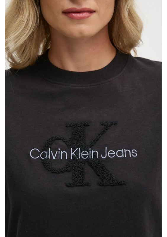 Calvin Klein Jeans t-shirt bawełniany damski kolor czarny J20J224244