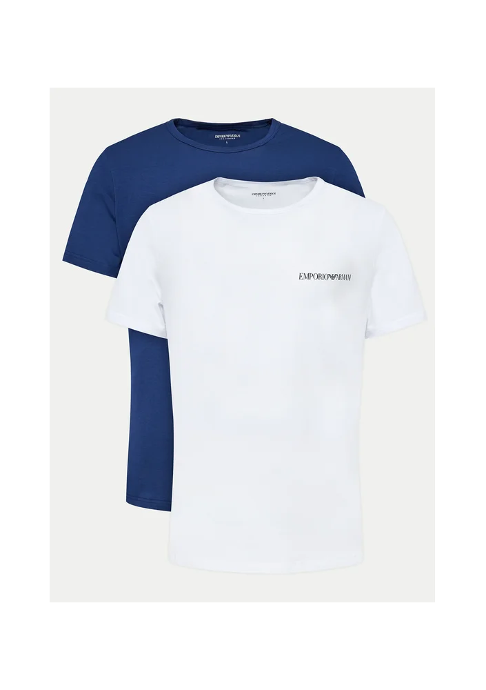 Emporio Armani Komplet 2 t-shirtów 111267 4F717 33034 Kolorowy Slim Fit