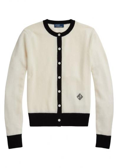 Ralph Lauren Polo Kardigan z kaszmiru Crest