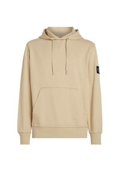Calvin Klein Jeans Bluza Badge Hoodie J30J323430 Beżowy Regular Fit