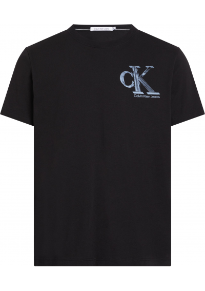 Calvin Klein Jeans Meta monogram J30J325498 Czarny Regular Fit