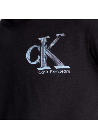 Calvin Klein Jeans Meta monogram J30J325498 Czarny Regular Fit