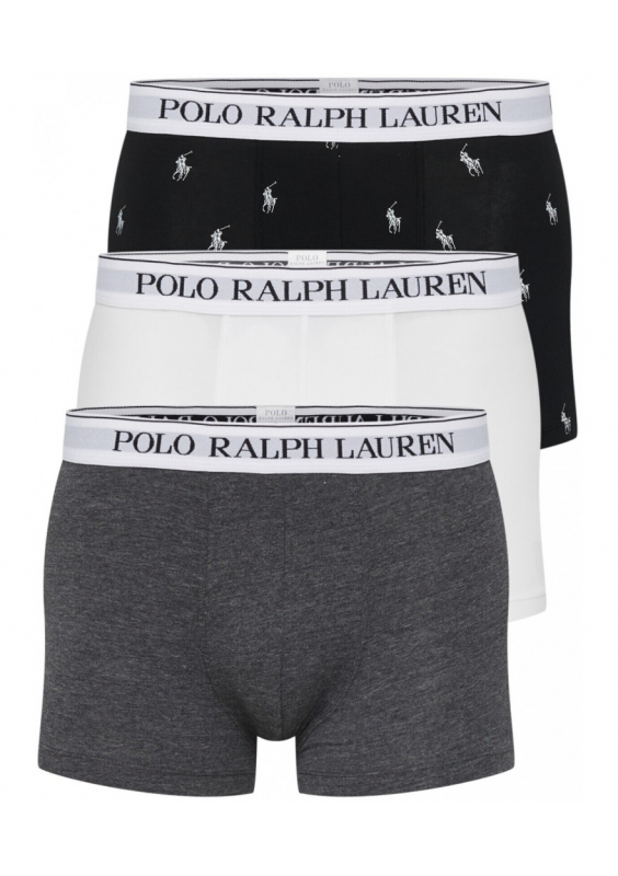 POLO RALPH LAUREN Klasyczne, elastyczne bawełniane bokserki, 3 sztuki