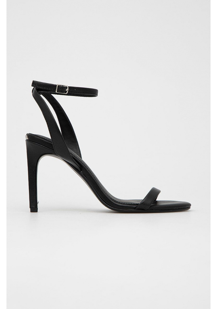 Calvin Klein Sandały Essentia Sndl 90-Lth HW0HW01128 Czarny