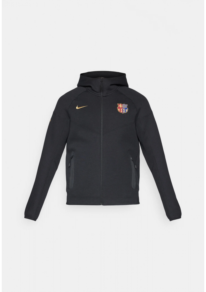 NIKE FC Barcelona Tech Fleece Windrunner Męska piłkarska bluza z kapturem i zamkiem